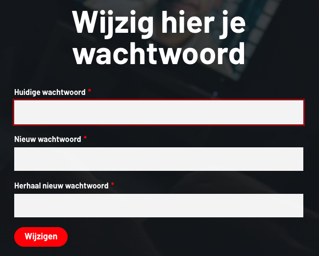 Hoe Moet Ik Mijn Wachtwoord Wijzigen Goplay Helpcenter